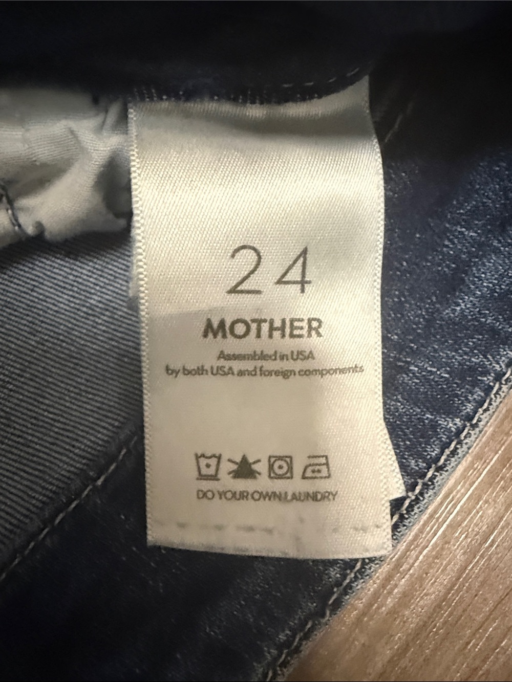 MOTHER The Major Zip Flood Wide Leg Jeans 24 Electric Souvenir $238 - Picture 10 of 12
